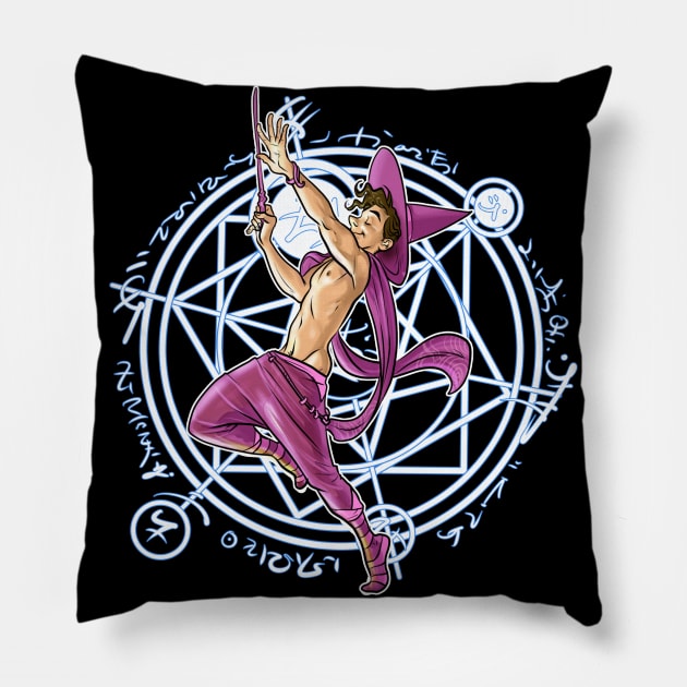 Witch Boy Amethyst Pillow by JoeBoy101