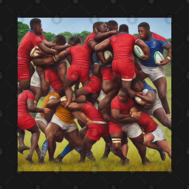 Rugby Action by ArtShare