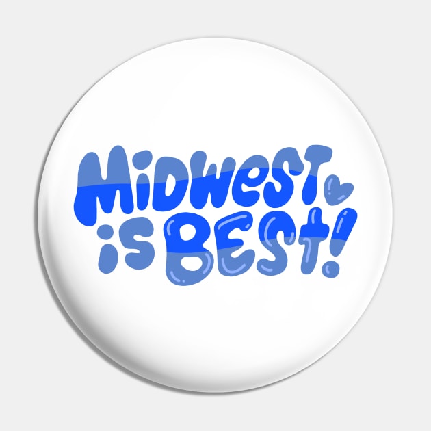 Midwest is Best! (blue!) Pin by Jillian Kaye Art