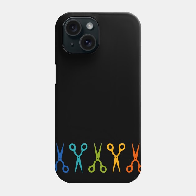 Rainbow Scissors Phone Case by XOOXOO