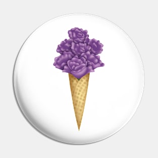 Flower Ice Cream Pin
