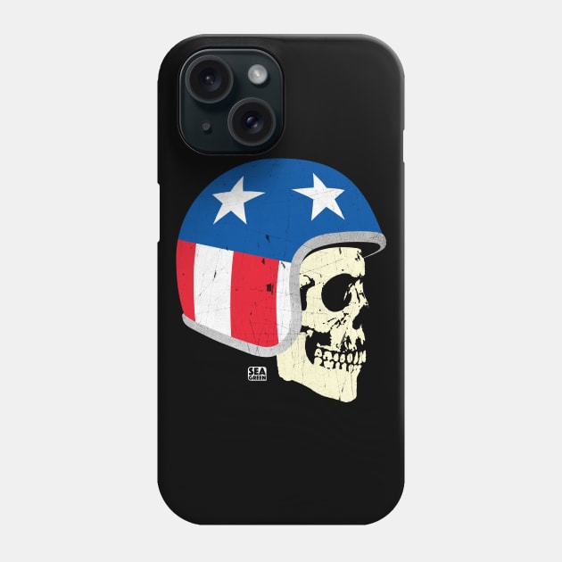 Cafe Racer Skull Biker Phone Case by SeaGreen