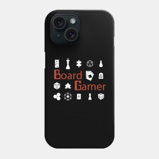 Board Gamer Gaming Elements Phone Case