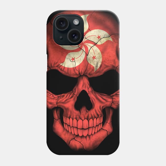 Hong Kong Flag Skull Phone Case by jeffbartels