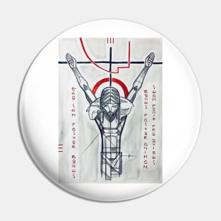 Jesus Christ Good Shepherd at the cross Pin