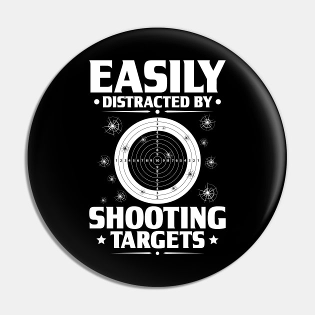 Sports Shooter Shooting Sports Sharpshooter Gift Pin by Krautshirts