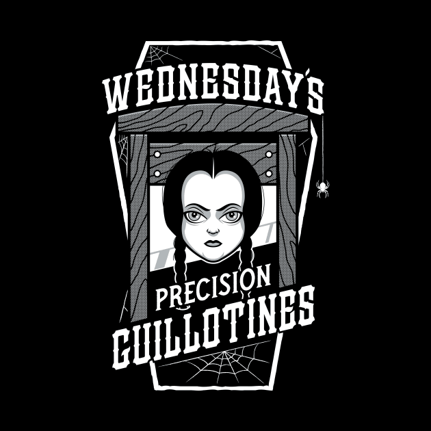 Wednesday's Guillotines - Creepy Cute Goth - Spooky Vintage Coffin by Nemons