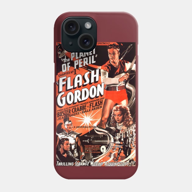 Classic Flash Gordon Serial - Planet of Peril Poster Phone Case by Starbase79