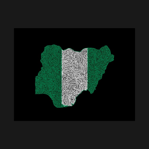 Nigeria Map Design by Naoswestvillage
