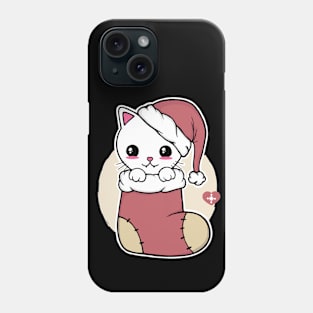 Kawaii Christmas Cat Phone Case