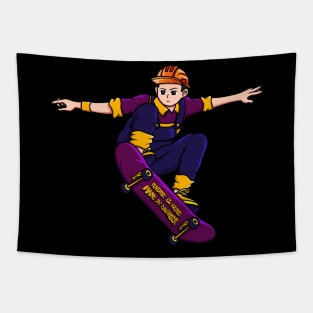 Skater Engineer Tapestry