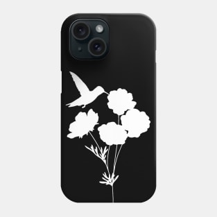 Hummingbird among Flowers Phone Case