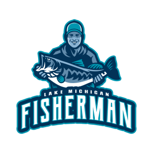 Lake Michigan USA Fisherman T-Shirt