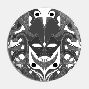 the mask of life in totonac alien pattern ecopop in bright Pin