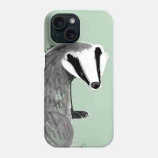 Adorable Badger Meles meles Phone Case