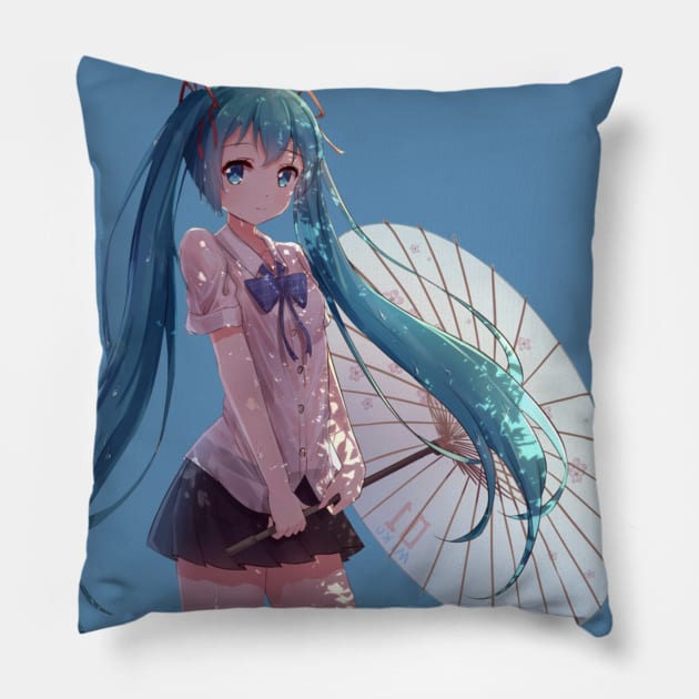 Miku Hatsune Pillow by orboffails