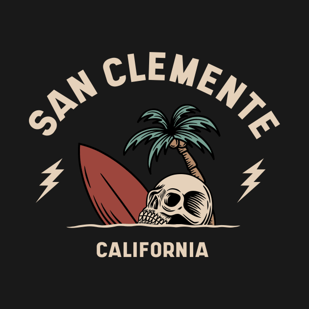 Vintage Surfing San Clemente, California by SLAG_Creative