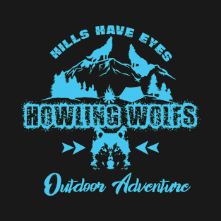 howling wolfs in forest T-Shirt