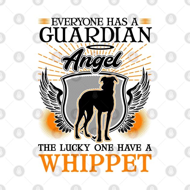 Whippet Guardian Angel Greyhound Sighthound by favoriteshirt