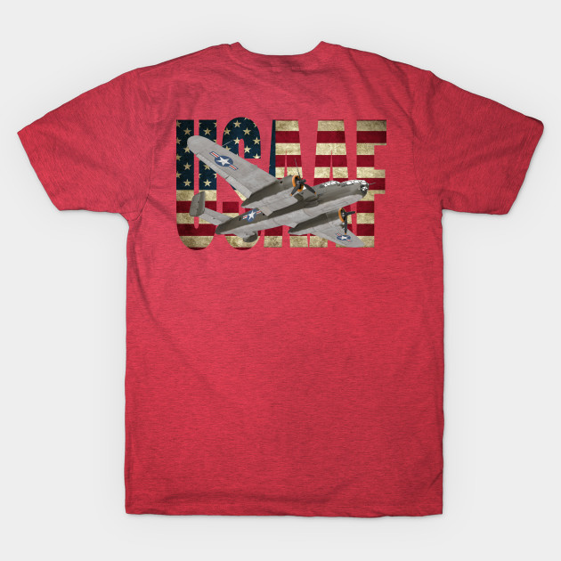 Disover USAAF North American B-25 Mitchell US Flag - Usaaf North American B 25 Mitchell Us F - T-Shirt