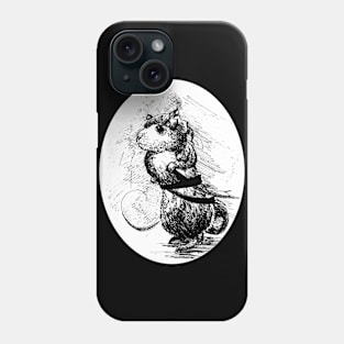 Pirate rat ink drawing - Fantasy inspired art and designs Phone Case