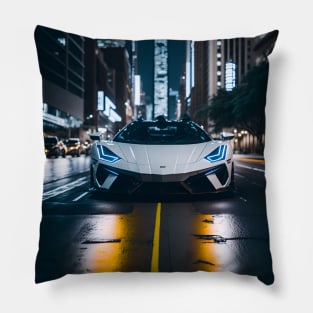 Chicago Night Ride Pillow