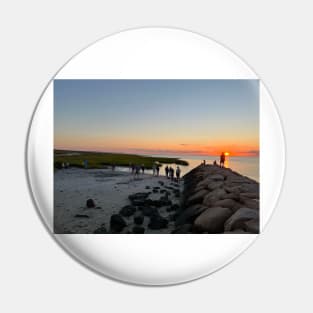 Rock Harbor Beach Sunset Pin