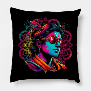 T shirt for Happy Holi festival celebration 1 Pillow