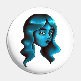 Turquoise Girl Pin