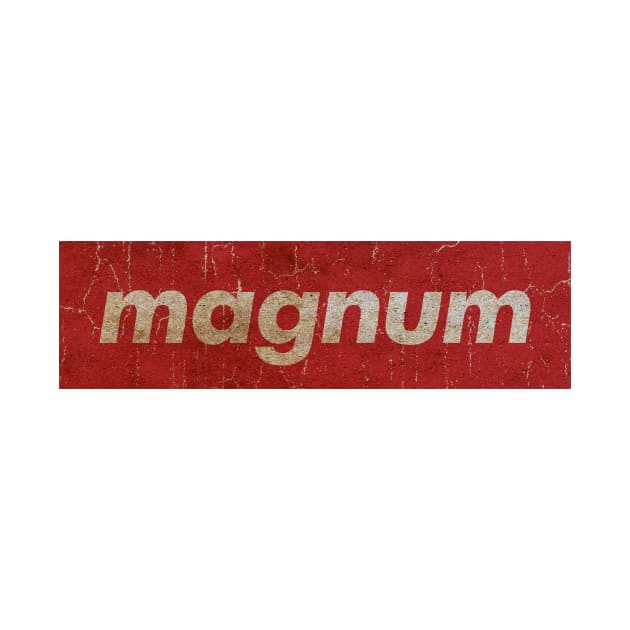 Magnum - SIMPLE RED VINTAGE by GLOBALARTWORD