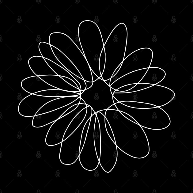 DAISY FLOWER - Daisy One Line Art  - Daisy Single Line Art by Tilila