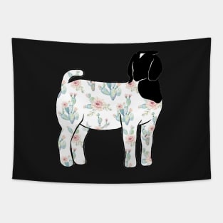 Watercolor Cactus Market Show Doe Silhouette - NOT FOR RESALE WITHOUT PERMISSION Tapestry