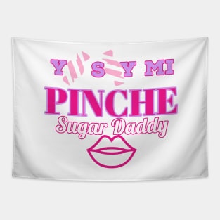 Yo Soy MI PINCHE Sugar Daddy Candy Wrapper design (white) Tapestry