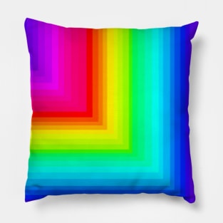 Rainbow square pattern Pillow