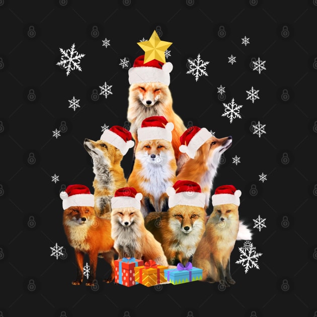 christmas fox tree  for upcoming Xmas holidays by reginaturner