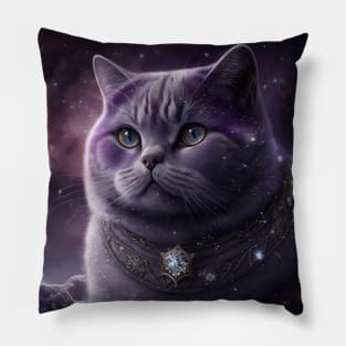 Glimmering British Shorthair Pillow