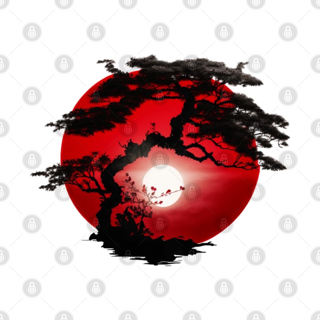 Bonsai World, Bonsai Tree Red Dawn by LetsGetInspired