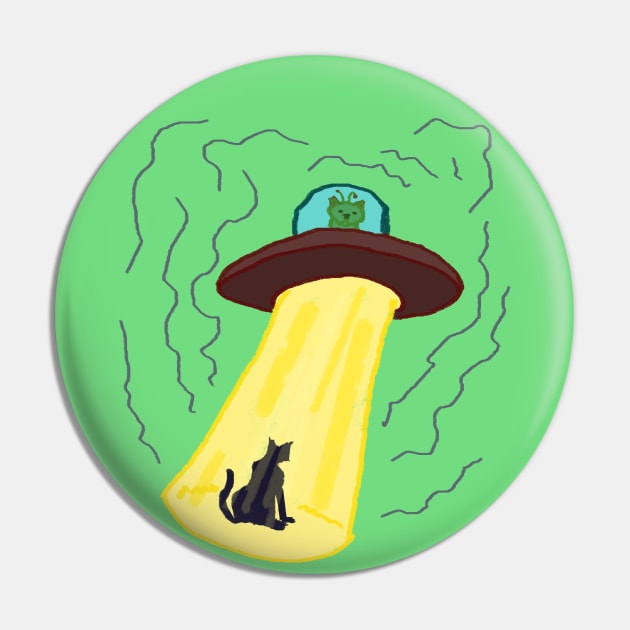 Alien cat abduction Pin by Alien-thang