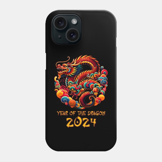 Asian Festive Year Of The Dragon - Chinese Lunar New Year Phone Case by eighttwentythreetees