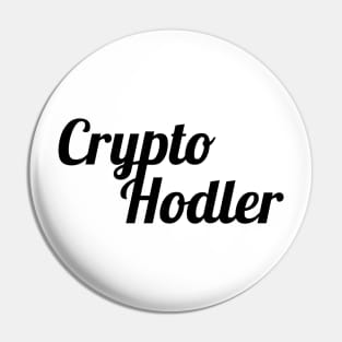 Crypto Hodler Black Big Logo Pin