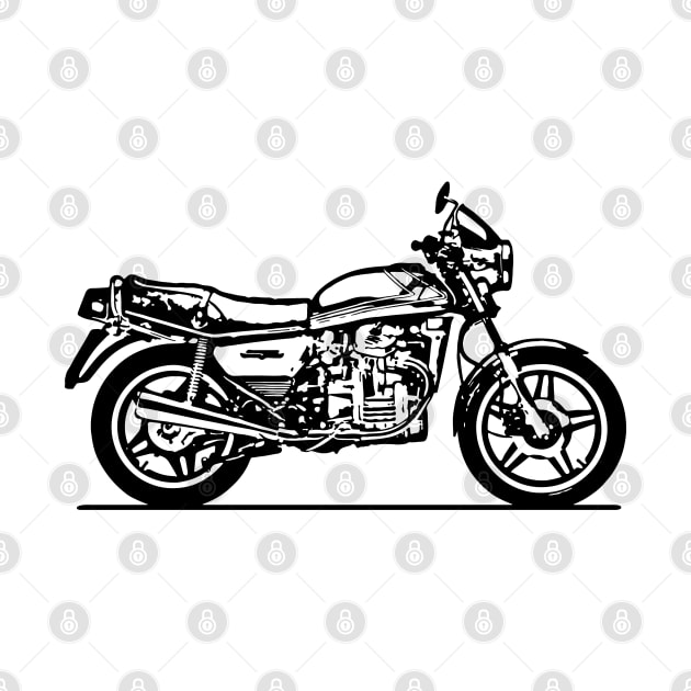 CX500 Motorcycle Sketch Art by DemangDesign