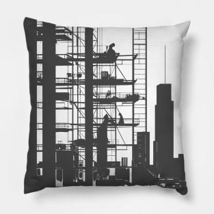 Bauhaus Construction Site Pillow