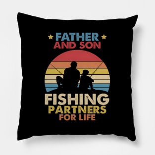 Fishing Father And Son Fishing Pners For Life Pillow