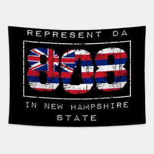 Rep Da 808 in New Hampshire State by Hawaii Nei All Day Tapestry