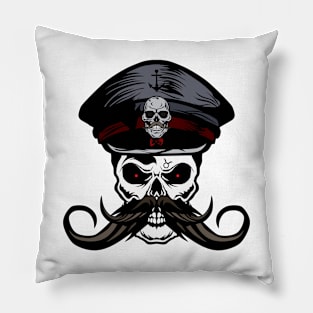 skull , skulls , dead , death , bones , skeleton , engraving , woodcut ,macabre , floral , graveyard,horror Pillow