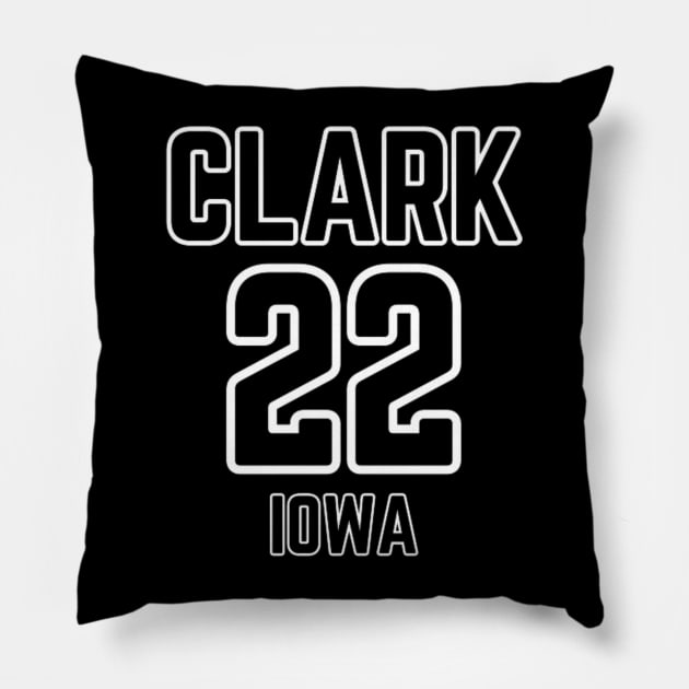 CAITLIN CLARK 22 IOWA Pillow by Alexander S.