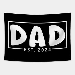 Dad Est. 2024 Expect Baby 2024 Father 2024 New Dad 2024 Tapestry