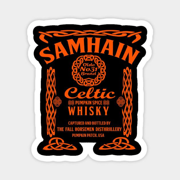 Samhain Pumpkin Spice Whisky Magnet by The Fall Horsemen