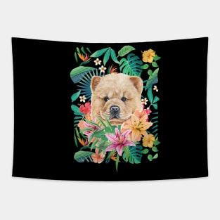 Tropical Cinnamon Chow Chow Puppy 1 Tapestry