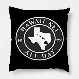 Roots Hawaii and Texas by Hawaii Nei All Day Pillow